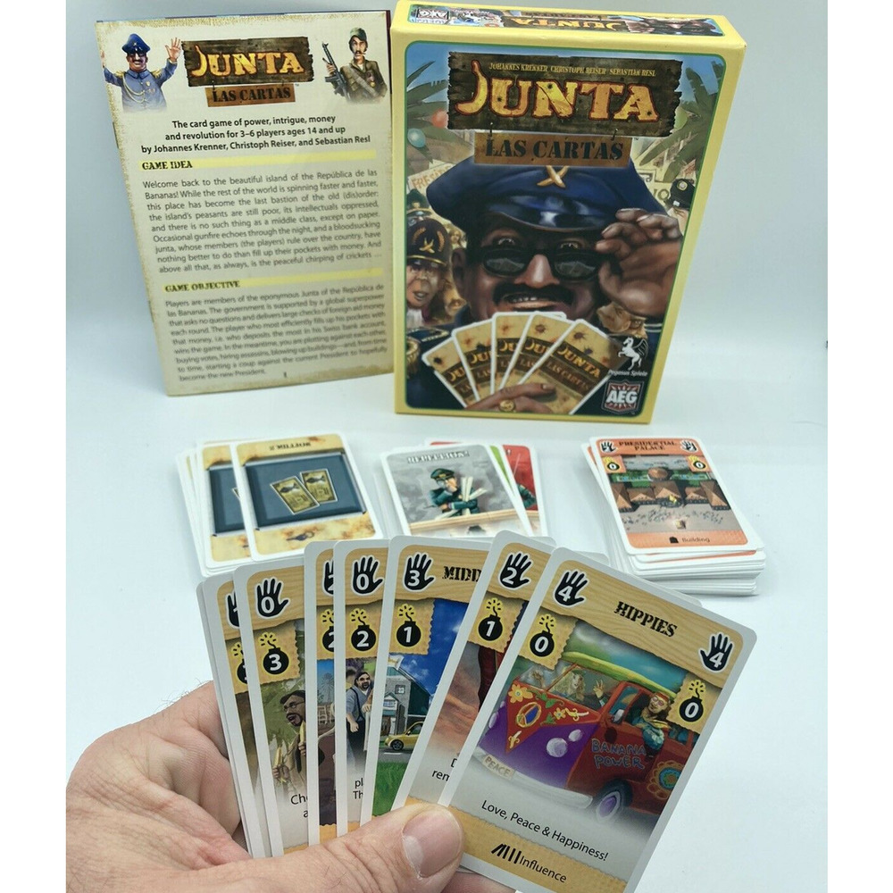 Junta Las Cartas Politica Strategy Bluffing Card Board Game Family Fun Night